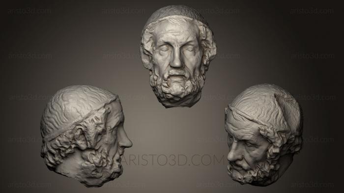 Busts and heads antique and historical (BUSTA_0424) 3D model for CNC machine
